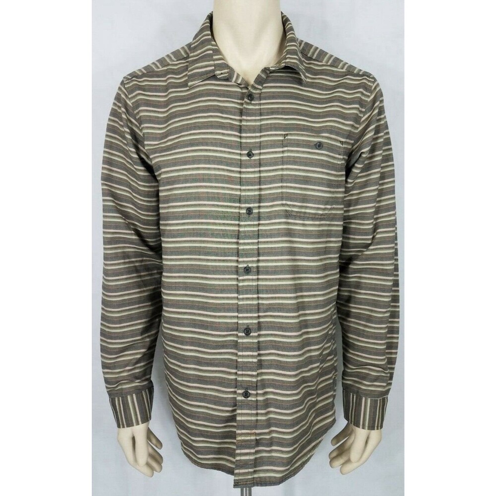 Mountain Hardwear Long Sleeve Striped Shirt Hiking Trekking Mens Size XXL
